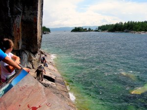 Enjoy a free hike to the Agawa Rock pictographs that were painted over 400 years ago by First Nations people. It's a short hike, only 400 metres. 